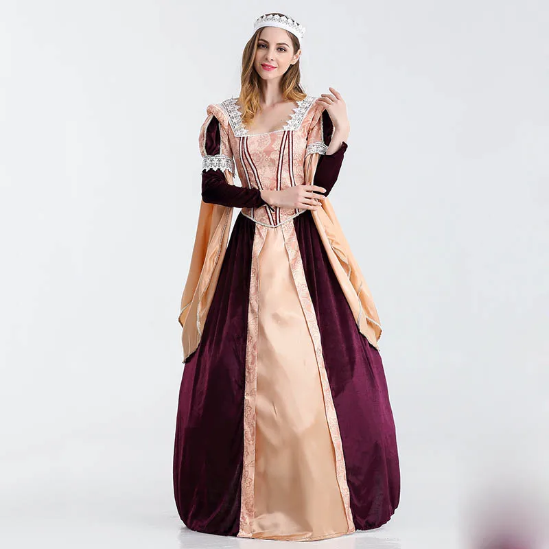 Luxurious Performance Stage Game Queen Cosplay Adult Woman Carnival