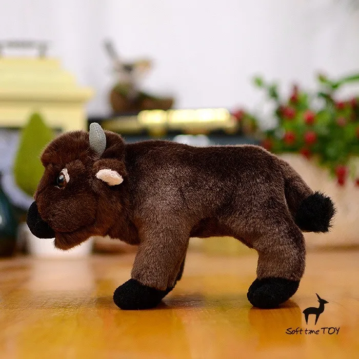 Плюшевая игрушка американская кукла bison искусственные игрушки, животные Подарки Супер милые