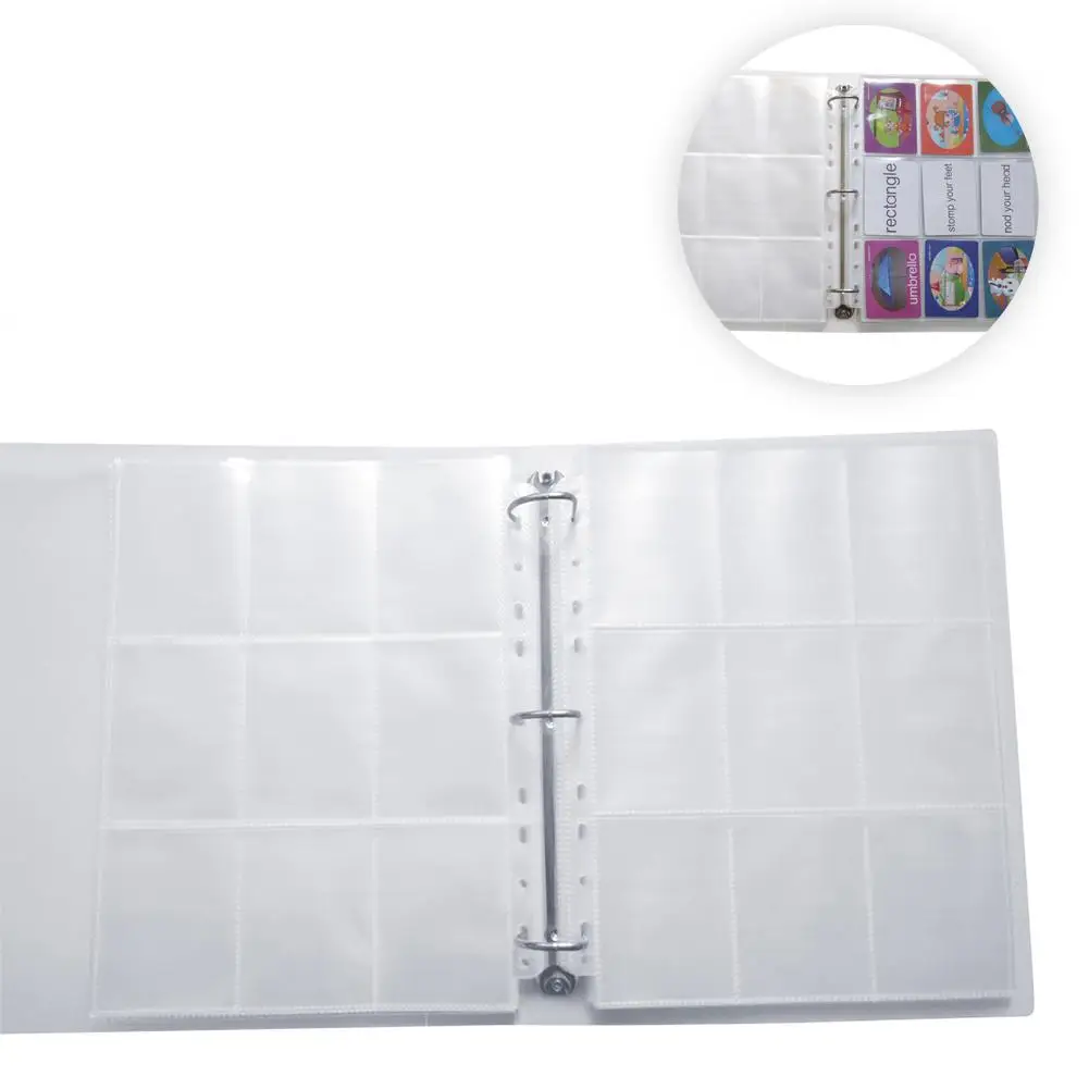 

PP Game Card Book 9 Compartment Album Collection Transparent Card Holder Collection Card HD Transparent Neutral Binder Scrapbook