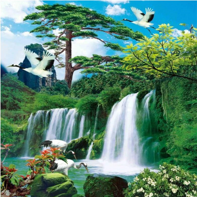 Fondos de pared de foto en 3D personalizados de beibehang paisajes