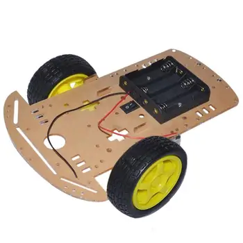 

2WD Smart Car Robot Chassis For Arduino With Motor Speed Encoder Battery Holder DIY RC Toy Remote Control Robotic Teaching Model