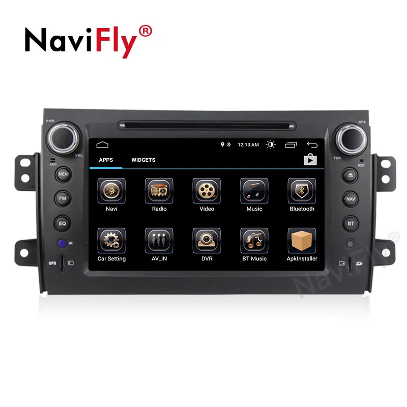 Best NaviFly 2 Din Andriod 8.1 car multimedia player for Suzuki sx4 2006 2007 2008 2009 2010 2011 2012 gps radio with WIFI BT RDS 4