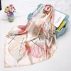 Fashion Print Scarves For Women Silk Satin Hijab Scarf Female 90*90cm Luxury Brand Square Shawl Headband Scarfs For Ladies 2022 ► Photo 2/6