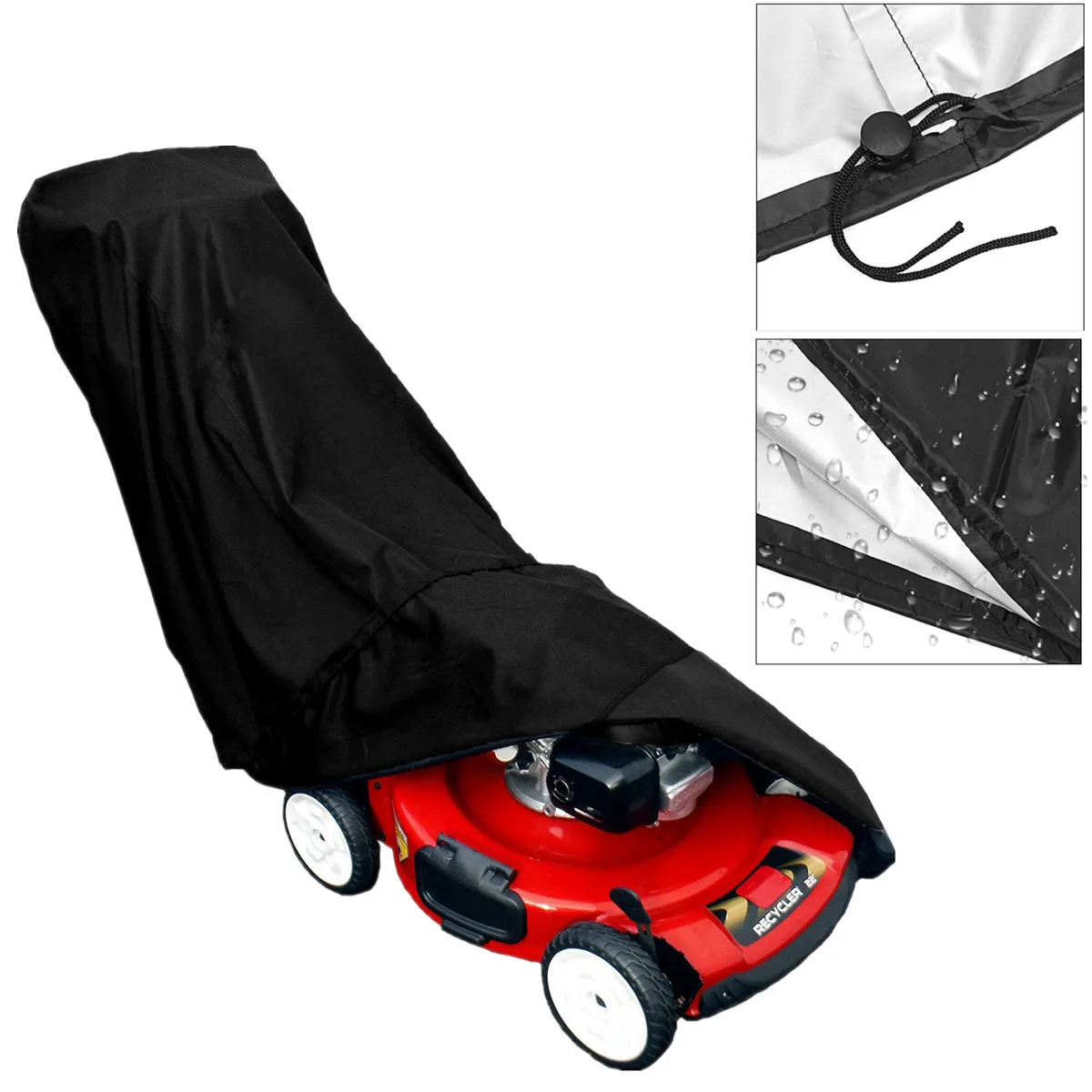 

200x40x85cm Large Polyester Tractor Grill Protection Cover for Home Yard Lawnmower Cover Protector Shade for Garden Supplies