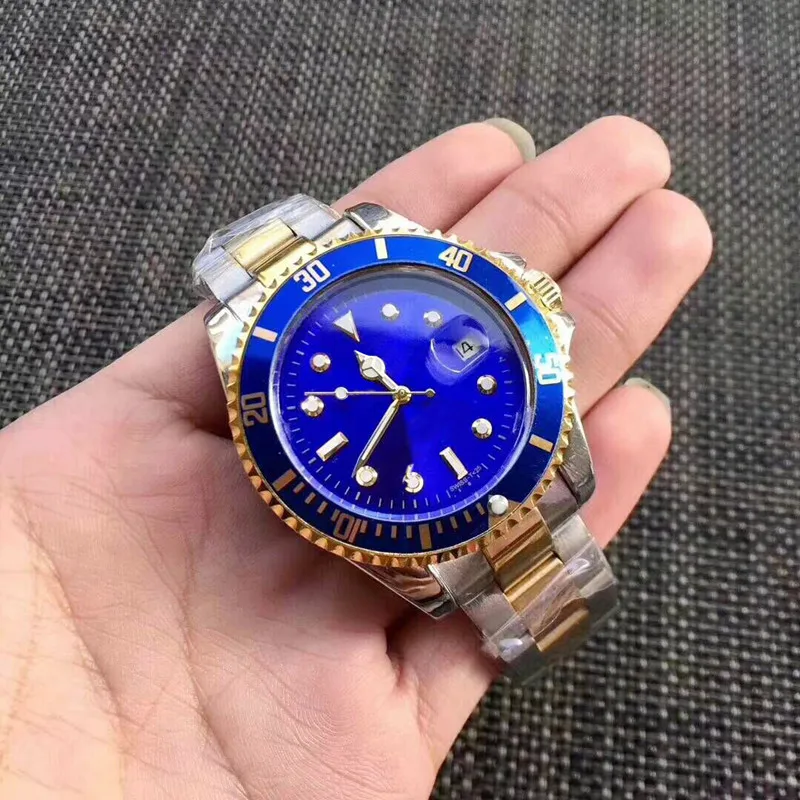 

Mens watches Luxury Top Quality Master Full Stainless Steel Automatic Mechanical Gent's WristWatch Gold Silver Black 40mm watche