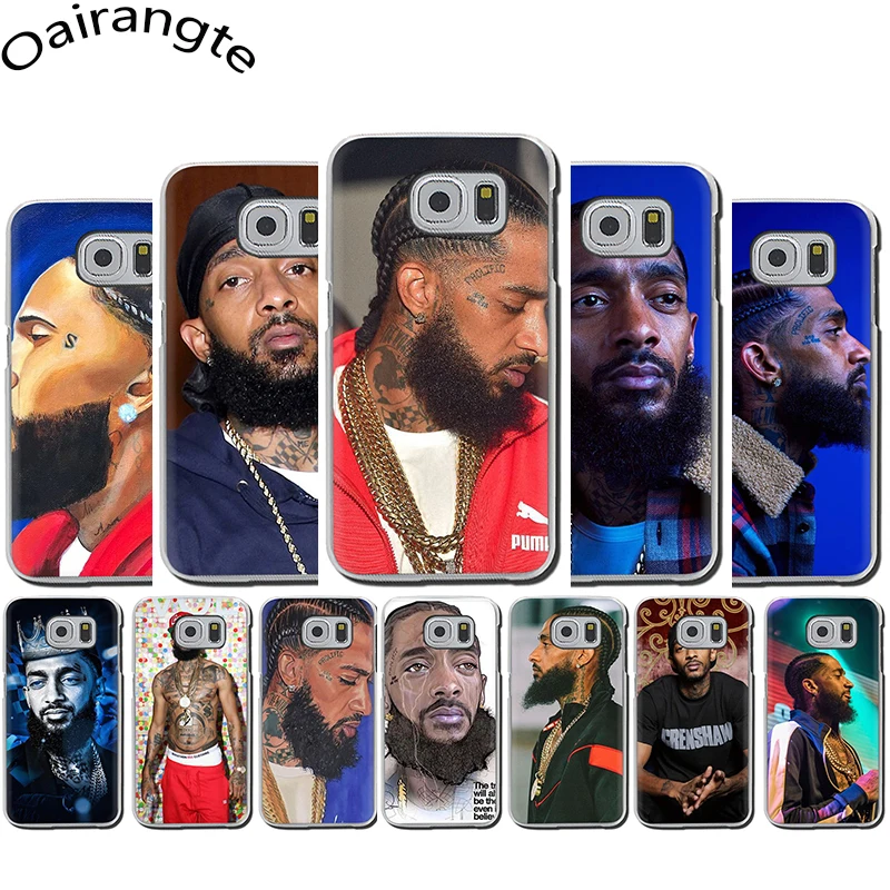 

Rapper Nipsey Hussle Hard Phone Cover Case for Samsung galaxy S6 7 Edge S8 9 Plus S10 E Plus Note8 9 M10 20 30