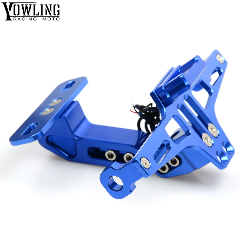 

CNC Aluminum Motorcycle Rear License Plate Mount Holder with LED Light For Honda CB1000R CB1100 CB599 / CB600 HORNET CB600F