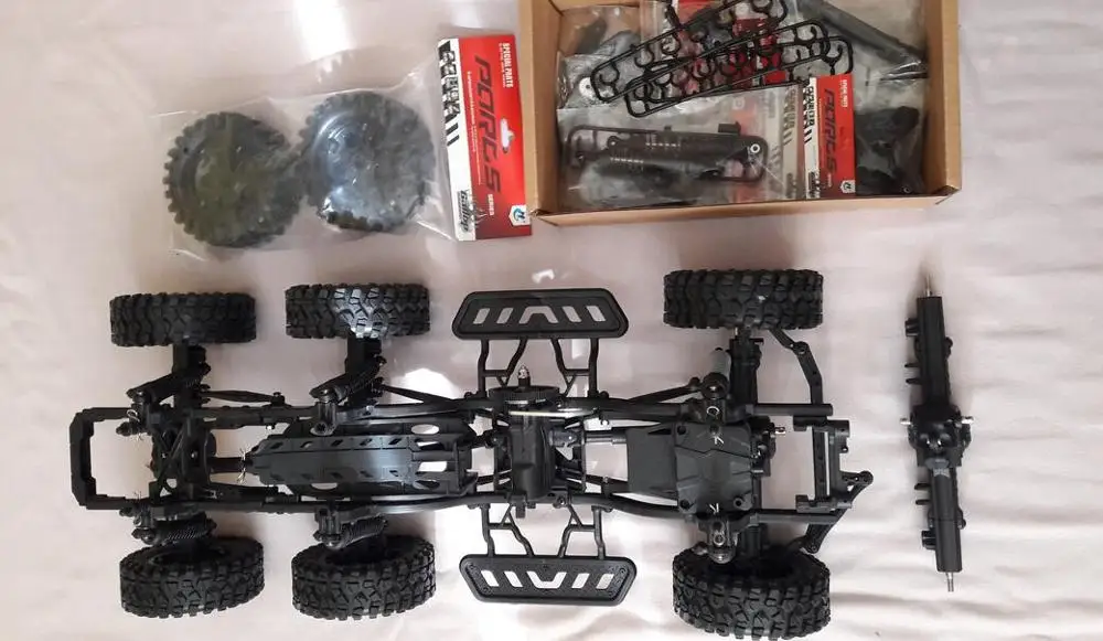 1/10 Масштаб RC Rock Cralwer Truck 8x8 RC8WD комплекты кузова и рамы для шасси, военный тягач для Cross Capo AXIAL RC8WD - Цвет: Plastic Frame 8x8