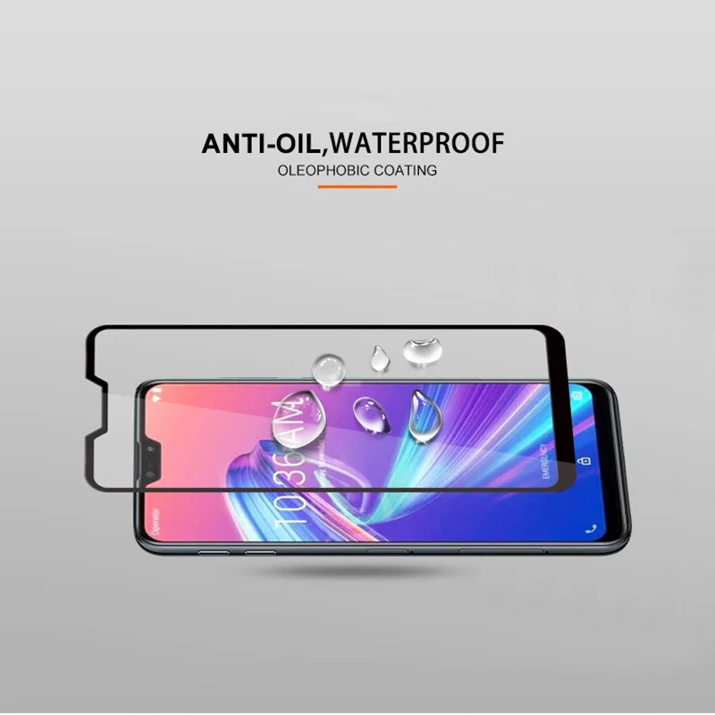 Закаленное стекло для Asus Zenfone Max Pro (M2) ZB631KL защитная пленка на полный экран ZB633KL 2