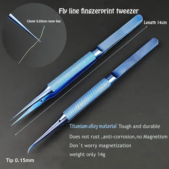 

For iPhone Mainboard Fingerprint Repair Tools Jump Line Tweezers Clip 0.02MM Fly Line Ultra Precision Titanium Alloy Tweezers