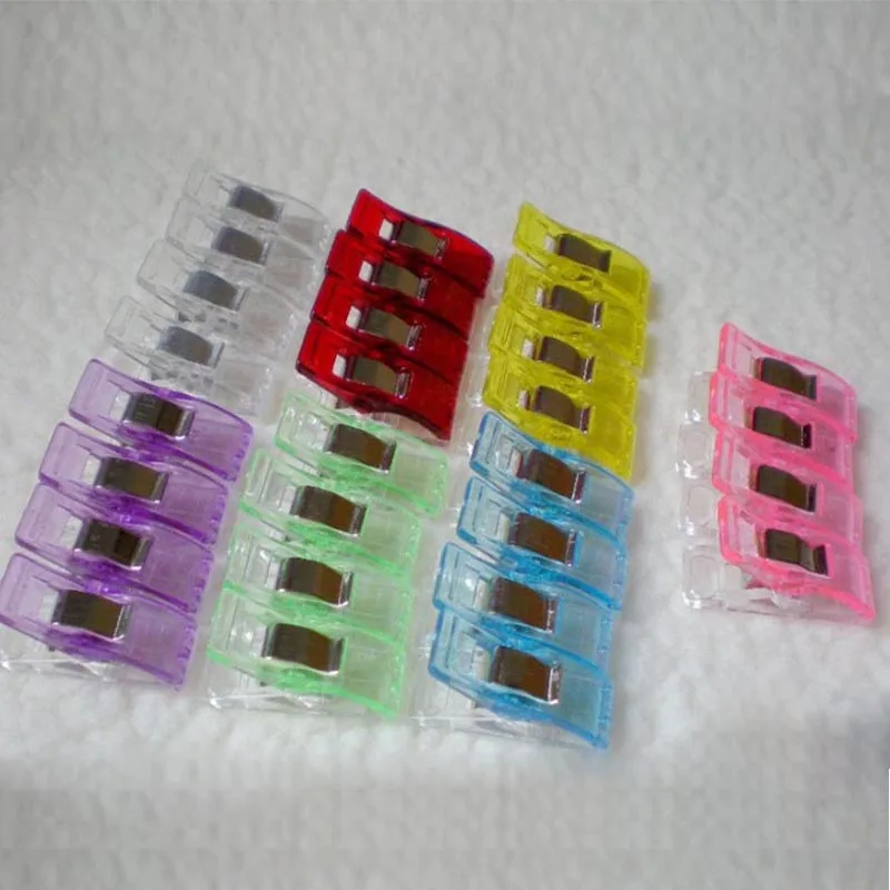 10 pcs/lot Plastic Clip Fabric Clover Mar Hemming Sewing Tools Tape Bias Maker DIY Job Foot Case Supplies Accessories | Дом и сад