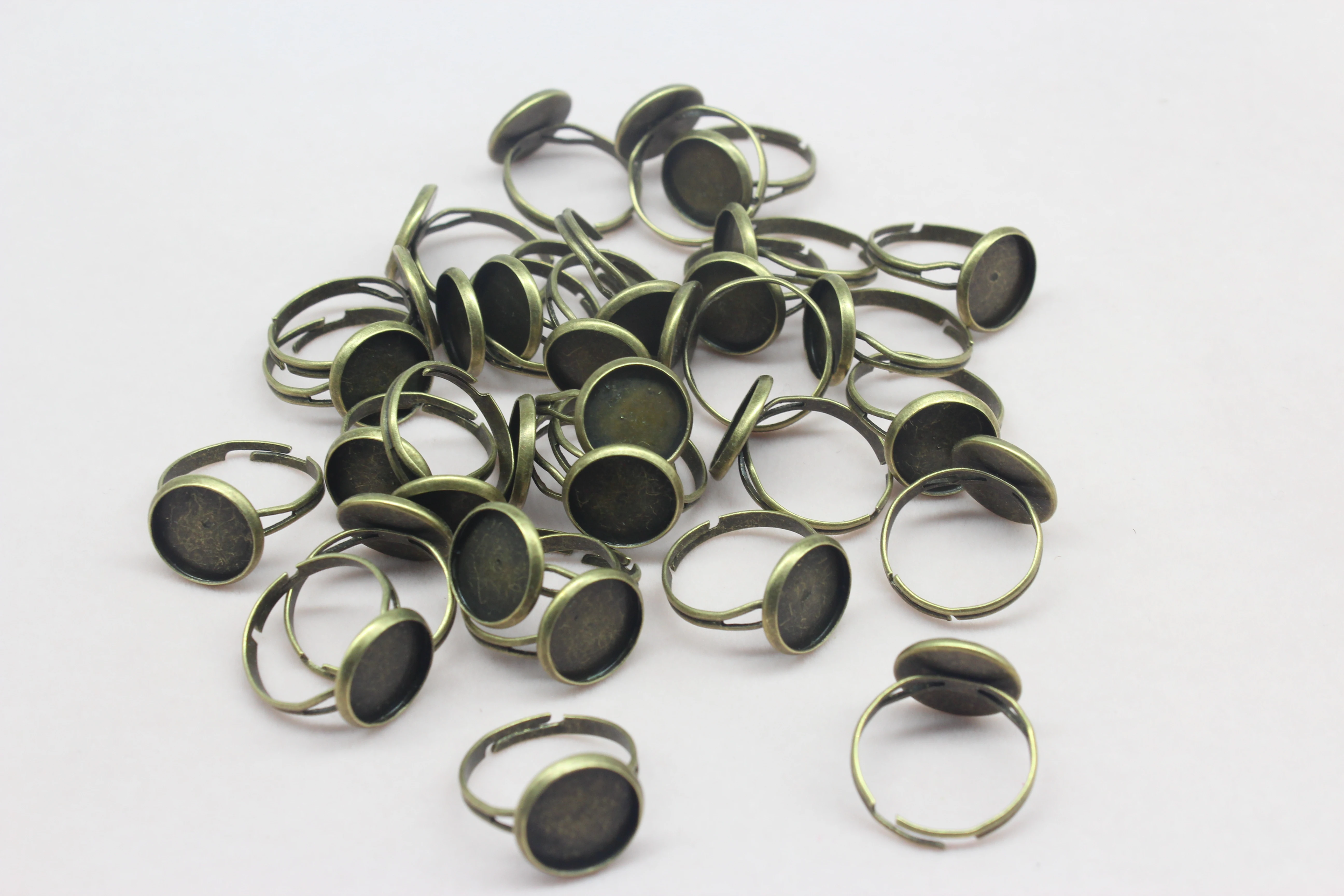 100pcs Jewelry Findings supply ring cameo base setting ring Setting