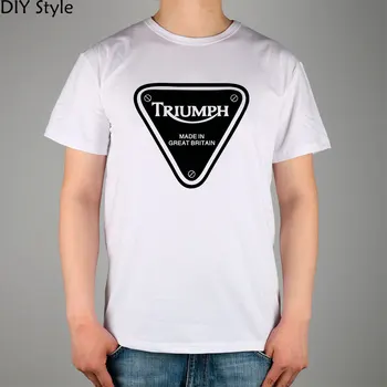 

GREAT BRITAIN TRIUMPH MOTORCYCLE T-shirt cotton Lycra top high quality Fashion Brand t shirt for men