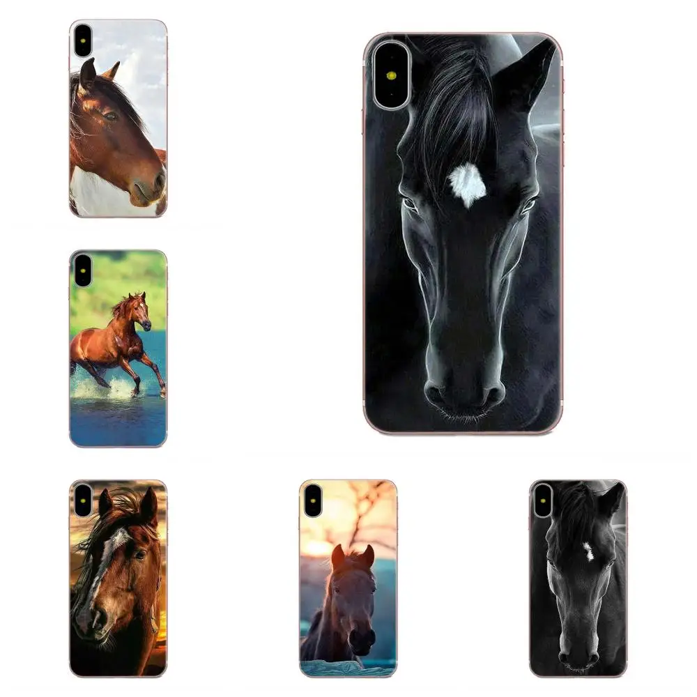 

For Xiaomi Redmi Note 2 3 3S 4 4A 4X 5 5A 6 6A Pro Plus Soft TPU Print Phone Cover Case Fashion Horse Animal