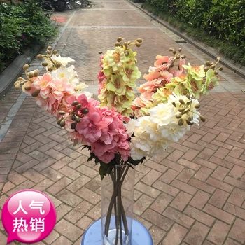 

quality European decorative flower Delphinium false bouquet simulation table floral silk flower decoration room