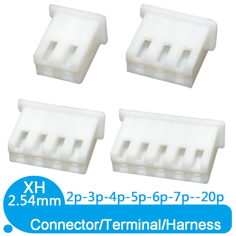 

20/50/100pcs XH2.54 Connector 2.54MM Pitch Female Housing Plastic Shell Plug 2P/3P/4P/5P/6P/7P/8P/9P/10P FOR PCB BOARD XH