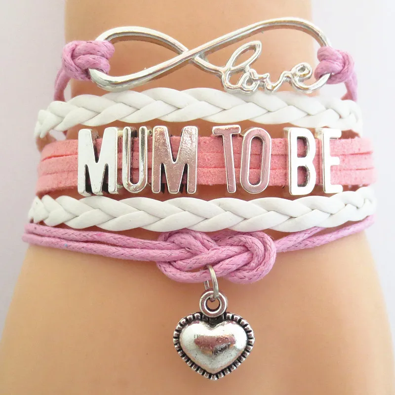 Sandei Infinity Love Mom To Be Bracelet For Women Man Cat Dog Sandei Infinity Love Mom To Be Bracelet For Women Man Cat Dog Wristband Friendship Wrap Bracelets B09663 In Charm From Jewelry Accessories On