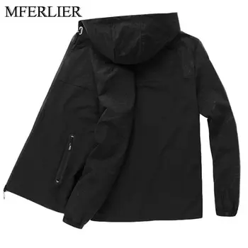 

MFERLIER Spring Autumn men Hoodies 5XL 6XL 7XL 8XL 9XL 10XL Plus size Bust 148cm Loose Long sleeve Hoodies men 2 colors