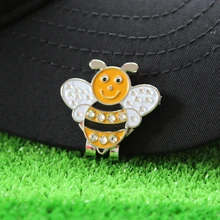 GOG милый Bling bling Bee Гольф-маркер тонкий металл сплав Магнитный зажим для кепки для игры в гольф отметка мяча положение для клюшки