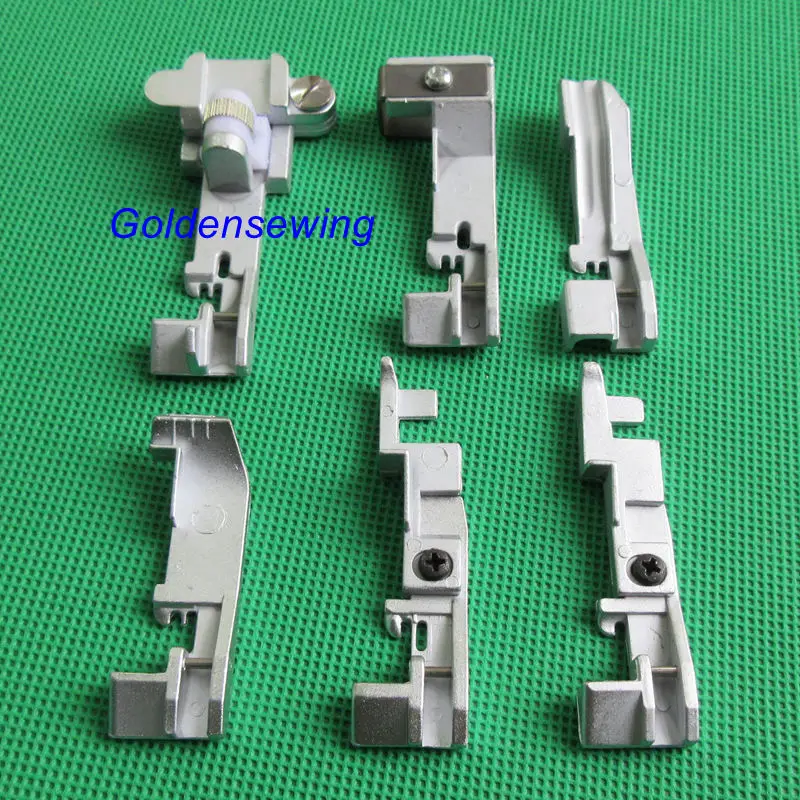 6 Set Piedi Per Singer Serger Overlock 14Cg754 14Sh654 14U555 14U557 Consew 14Tu
