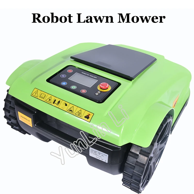 Rasenroboter Waterproof Robot Mower with 4 Blades Auto Robot Lawn Mower Recharged Garden Lawn Mower with Remote Controller S520