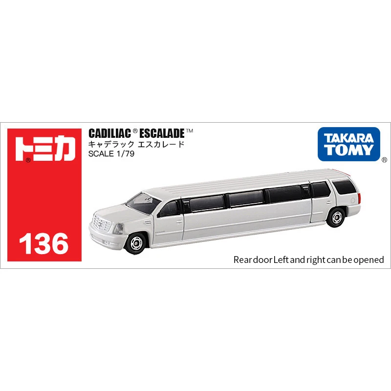 Takara Tomy Tomica CADILLAC ESCALADE 1: 79 длинные Тип 15 см Металл литые автомобили игрушечные