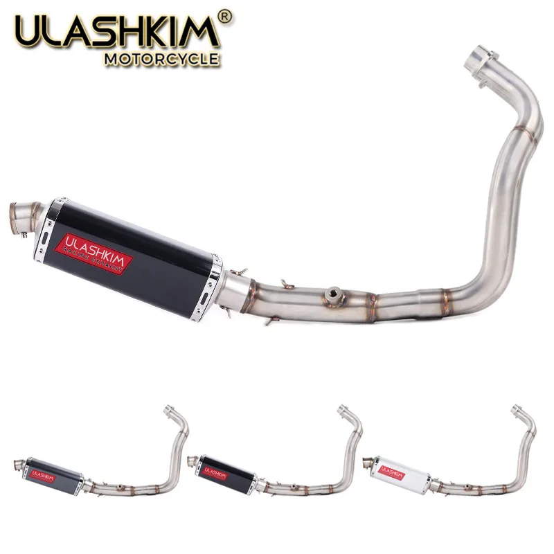 

Motorcycle exhaust muffler full system slip on for yamaha mt07 fz07 2014 to 2017