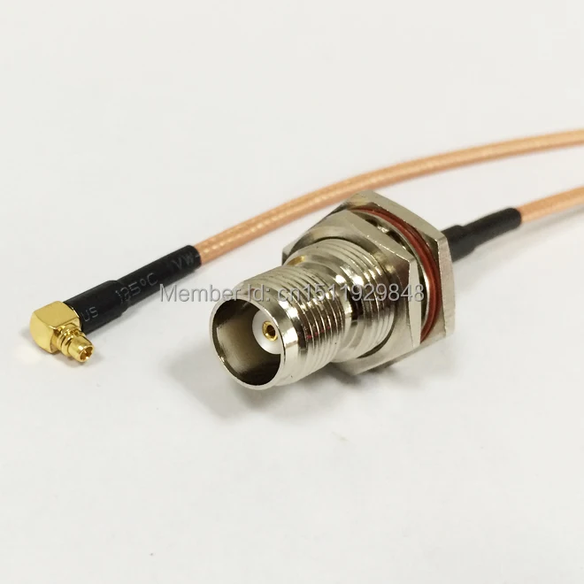 New TNC Female Jack Connector Switch MMCX Male Plug Right Angle RG316 Wholesale Fast Ship 15CM 6&quot Adapter | Обустройство дома