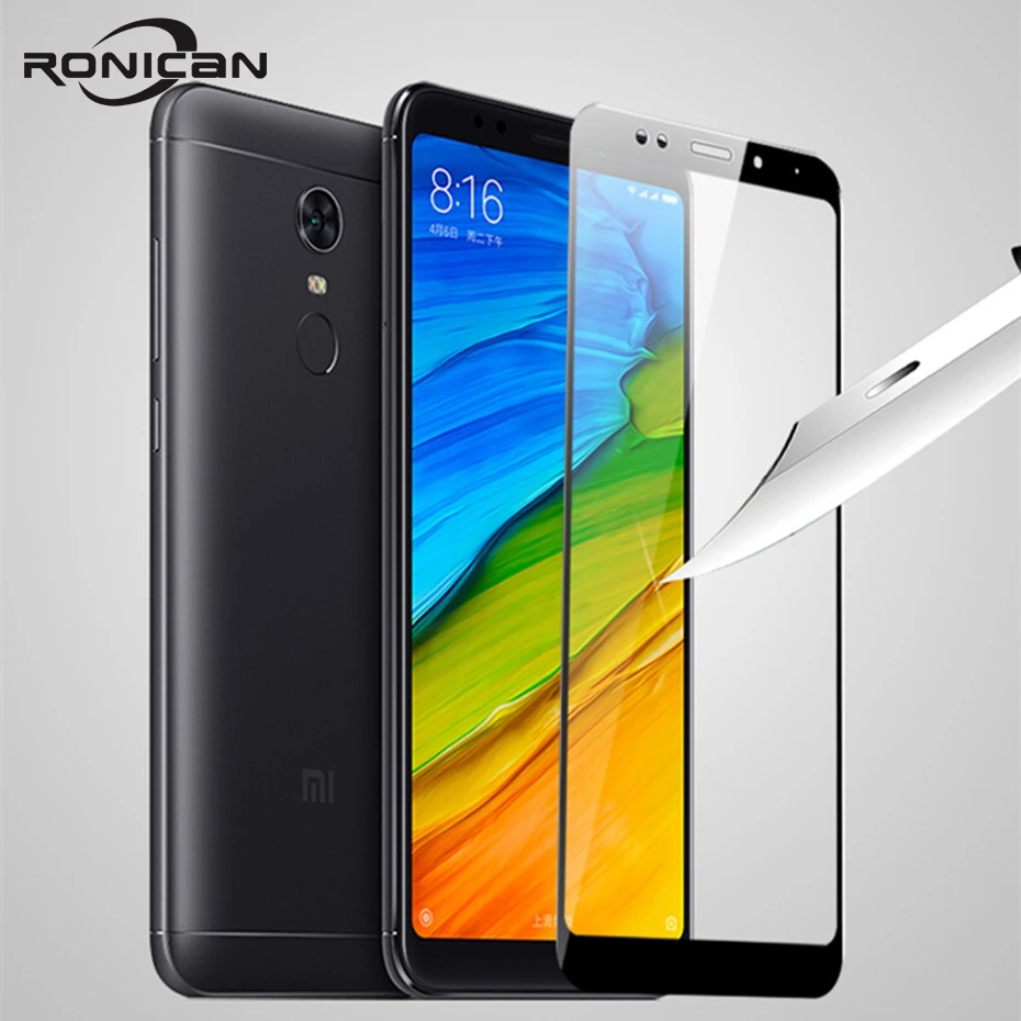 RONICAN 9H полное покрытие Защитное стекло для Xiaomi Redmi 5 Plus защита экрана закаленное Note