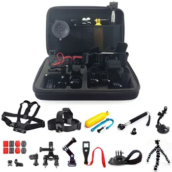 

Wholesale price camera accessories gopros pack/sets/kits for go pro heros7 6 5 4 3+3 belt head strap self stick tripod flotage