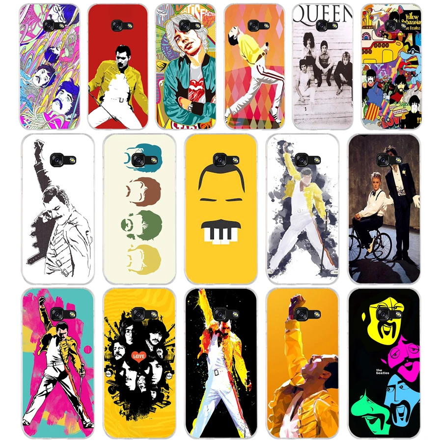 

63SD freddie mercury art Soft Silicone Tpu Cover phone Case for Samsung a3 2016 a5 2017 a6 plus a7 a8 a9 star lite s 6 7 8 9