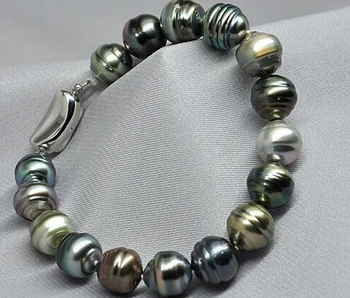 LL<<< 12-14mm natural south sea genuine black peacock drop pearl bracelet
LL<<< 12-14mm natural south sea genuine black peacock drop pearl bracelet