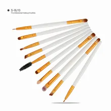 10 шт. профессиональная кисть для бровей, шерсть, коническая кисть для бровей, макияж для глаз, подводка для глаз, инструменты для макияжа maquiagem