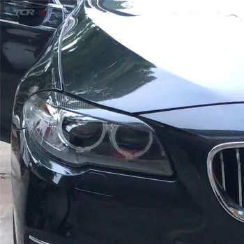 

Carbon Fiber Headlights Eyebrows Eyelids for BMW F10 5 Series 10-2016 Front Headlamp Eyebrows Trim Cover Car styling Accessories