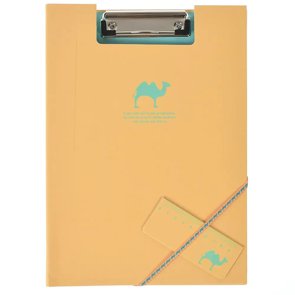 Животное документы папка с зажимом папка для бумаг хранения A4 офисные принадлежности офисные школьные принадлежности подарок - Цвет: Цвет: желтый