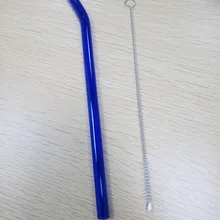 1 шт. Красочные ясно стеклянные соломинки смузи многоразовые Свадьба День рождения питьевой соломы для молочный коктейль замороженные напитки толст