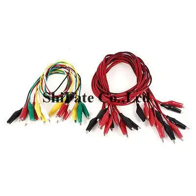 

15 Pcs Single/Dual Lead Wire Double-ended Test Alligator Clip Jumper Probe