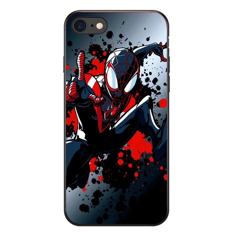 Человек-паук возвращение на родину Miles Morales плакат Мягкий силиконовый чехол для телефона Apple iPhone 8 7 6 S Plus X XR XS Max 5 4 Чехол - Цвет: PTU