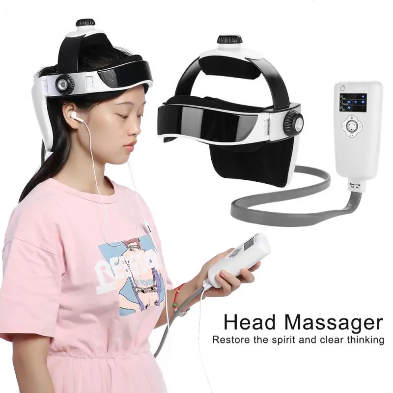Electric Head Massager Pressure Vibration Helmet Acupuncture Brain Relax Massager Health Care Electric Head Massager Pressure Vibration Helmet Acupuncture Brain Relax Massager Health Care