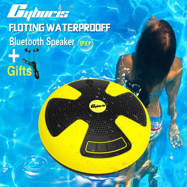 CYBORIS IPX7 Dual 5W Swimming Speaker Pool Floating Bluetooth Speakers