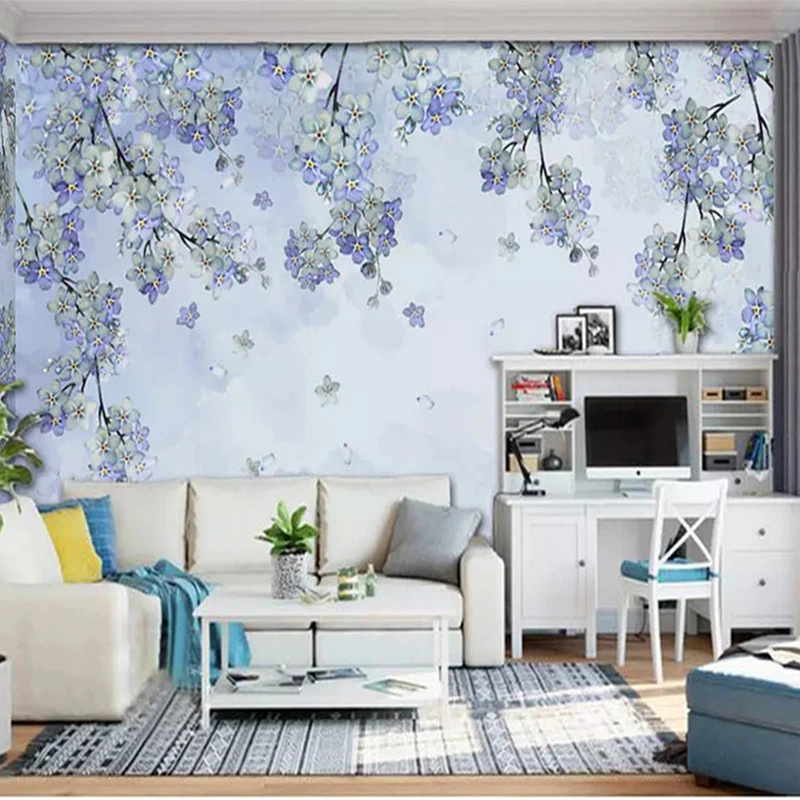 3D Flowers Wallpapes Murals Custom Photo Wallpapers For Living Room