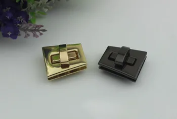 

10pcs/lot Luggage hardware accessories die casting twist lock mortise lock square lock bag lock hardware accessories