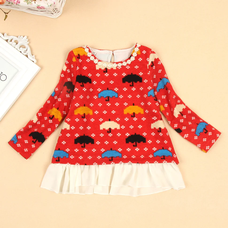 

Kids spring autumn clothing girls long-sleeve shirt girls fashion blouses high quality children outwear