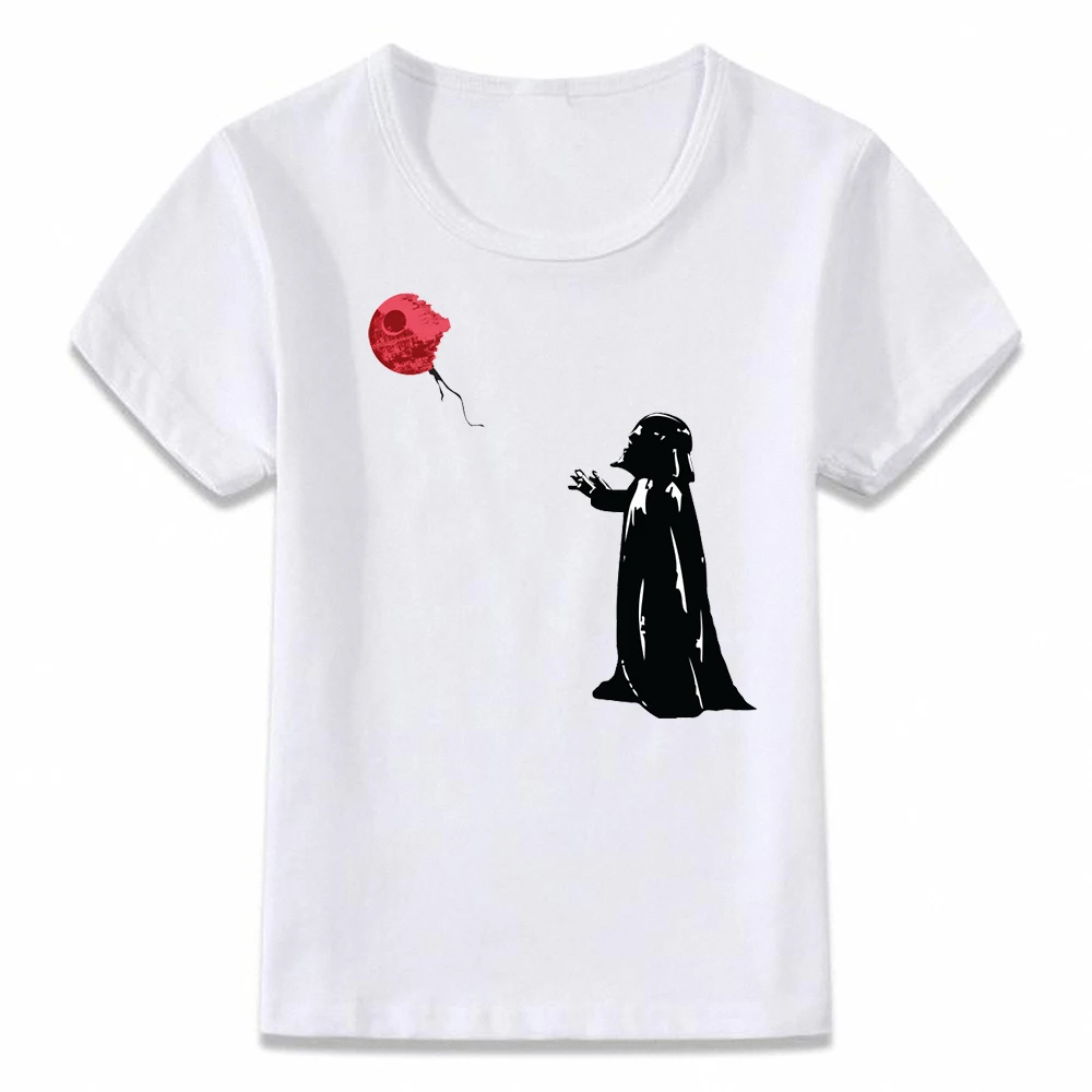 Детская одежда футболка «Звездные войны», Lil Vader и детская футболка «флаер» для мальчиков и девочек, футболки для малышей - Цвет: S0102U