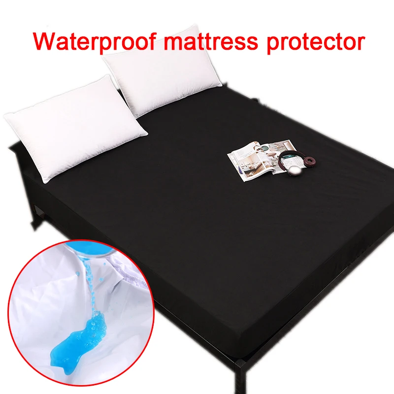 

Mattress Cover 100% Waterproof Bed Sheet Anti Mites Bed Cover For Mattress Topper Smooth Mattress Cover Bed Bug Proof Mattress