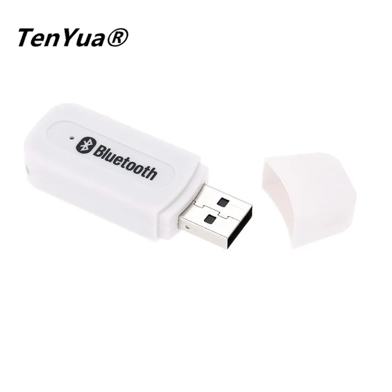 TenYua Мини Портативный USB 3,5 мм AUX беспроводной Bluetooth 2,1+ EDR автомобильный комплект музыкальный аудио приемник адаптер