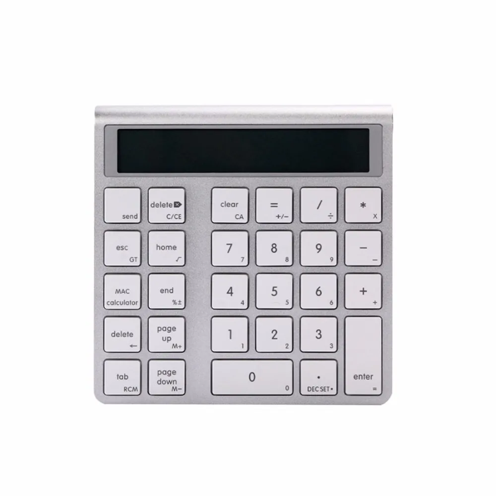 MC 55AG 2 in 1 Ultra thin Wireless Numeric Keyboard Calculator for