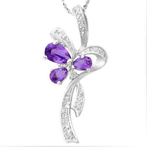 

2017 Collier Collares Qi Xuan_Purple Stone Pendant Necklaces_Real Necklace_Quality Guaranteed_Manufacturer Directly Sales