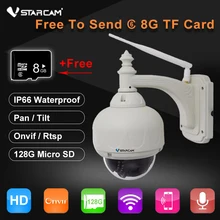 VSTARCAM Onvif Беспроводная Ip-камера Открытый HD 720 P WI-FI PTZ Купола CCTV Безопасности С 4 Оптический Зум Поддержка 128 Г SD Card IP Cam
