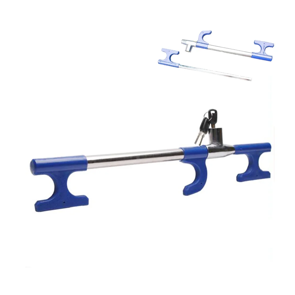 Multi function Car Steering Wheel Lock Pedal Brake/Clutch Anti theft